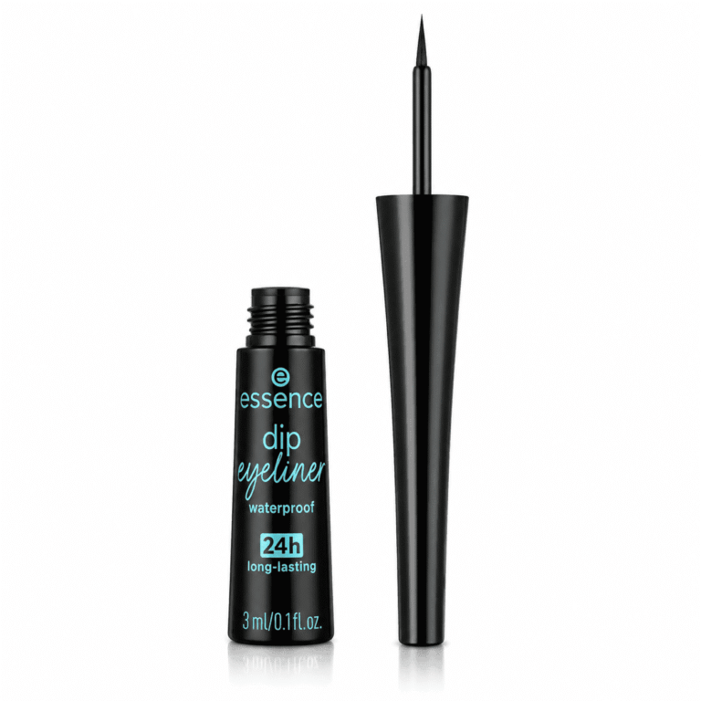 Eyeliner Essence Dip Waterproof 24h noir 3 ml avec applicateur