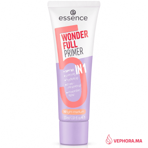 Primer Essence Wonder Full 5 in 1 SPF 30 teinte 10 Light-Medium