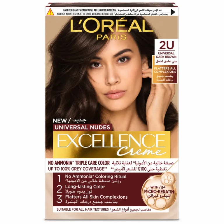Coloration L’Oréal Excellence Universal Nudes 2U Brun Très Foncé - coloration cheveux brun très foncé