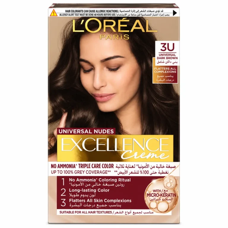 Coloration L’Oréal Excellence Universal Nudes 3U Brun Foncé - coloration cheveux brun foncé