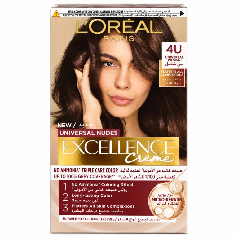Coloration L’Oréal Excellence Universal Nudes 4U Brun Universel - teinture cheveux brun universel