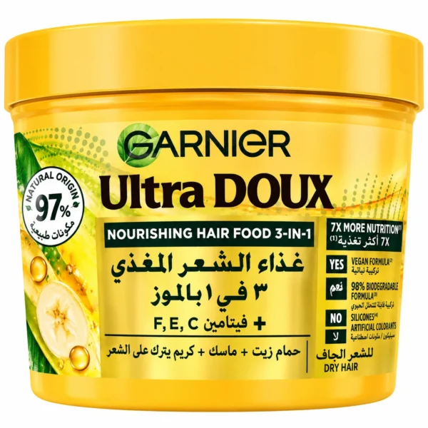 Garnier Ultra Doux Hair Food Banane Nourrissant 3-en-1 – 390 ml